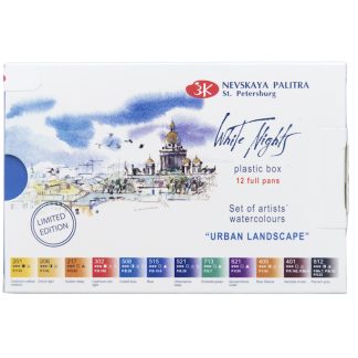 Acuarelas White Nights set Paisaje urbano