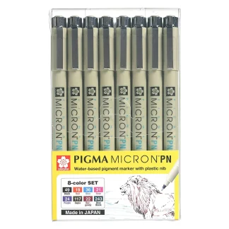 Set Estilografos Pigma 8 Colors PN