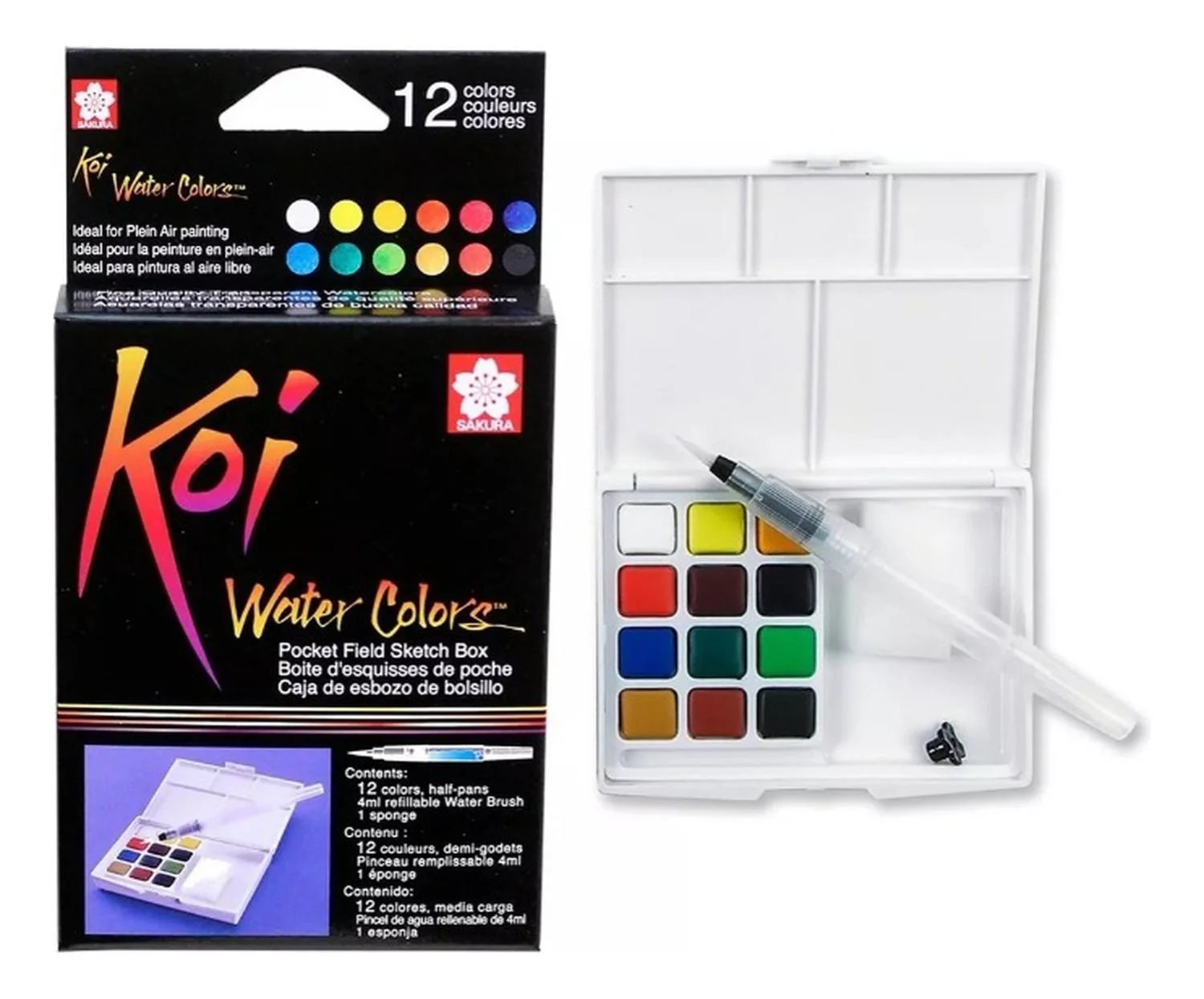 Set Acuarelas Koi
