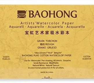 Block Baohong Artist Grano Grueso 12.5cm x 18cm